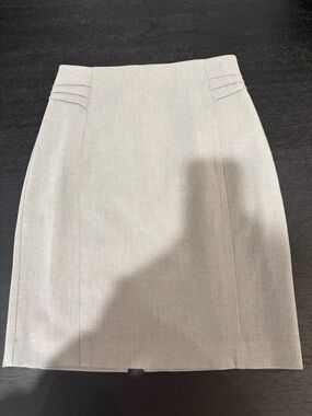 Grey pencil work Skirt